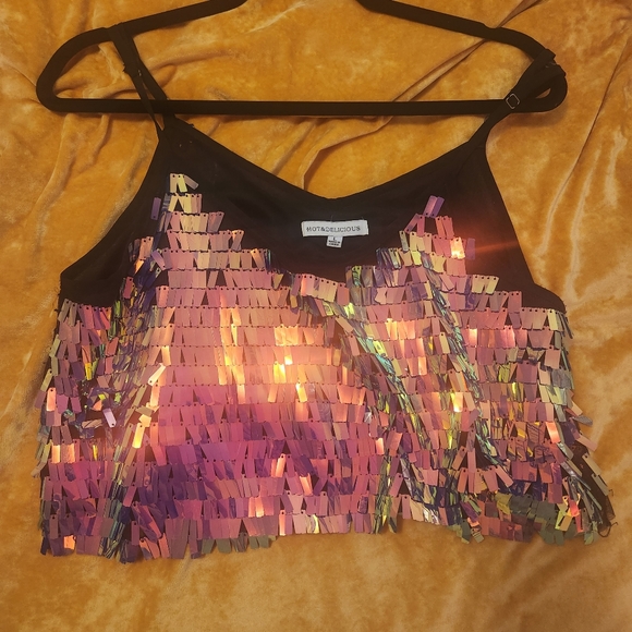 Dolls kill 2 piece sequin set - Picture 2 of 3